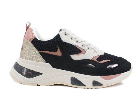 LIU JO Hoa 01 Sneakers Running Black Taupe BF0017PX096