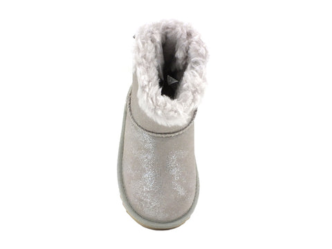 UGG T Mini Bailey Bow II Shimmer Stivaletto Grey Goat T1116173T