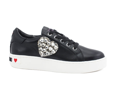 LOVE MOSCHINO Sneaker Cuore Pietra Nero JA15013G1BIA0000