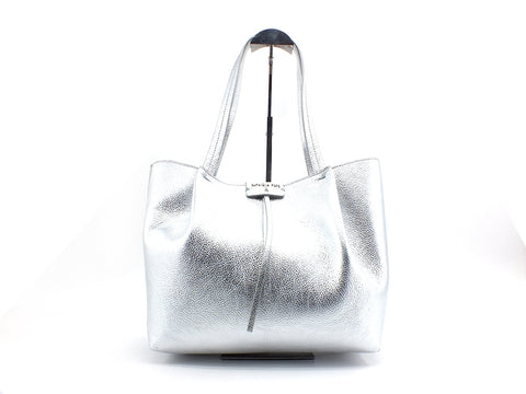 PATRIZIA PEPE Borsa Laminata Silver 2V8895-A4U8S