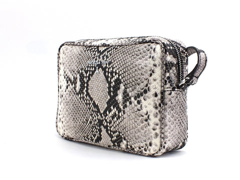 PATRIZIA PEPE Borsa Tracolla Pitonata Grey 2V8985-A7Z9