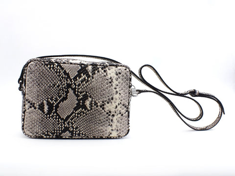 PATRIZIA PEPE Borsa Tracolla Pitonata Grey 2V8985-A7Z9