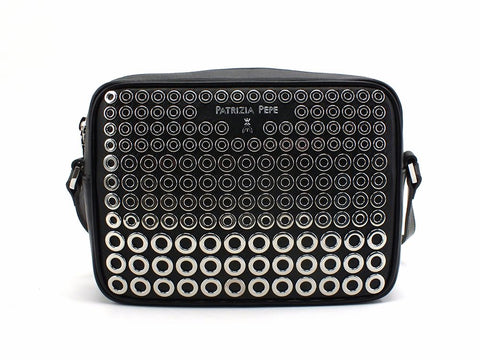 PATRIZIA PEPE Borsa Tracolla Borchie Nero 2V8985-A7Z7
