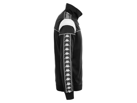 KAPPA 222 Banda Merez Slim Felpa Black White 303LP60