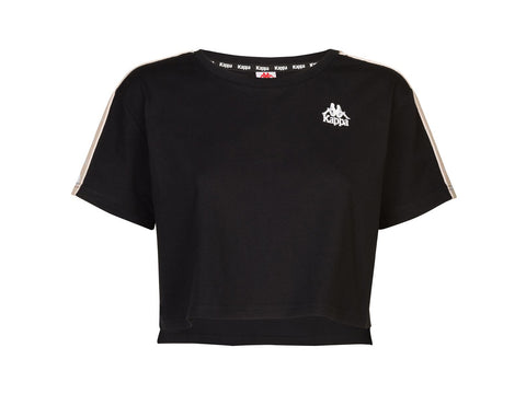 KAPPA 222 Banda Apua T-Shirt Black Pink Pearl 303WGQ0