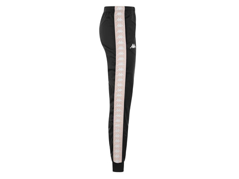KAPPA 222 Banda Rastoria Slim Pantaloni Lunghi Black Pink Pearl 303R5K0