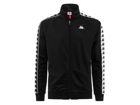 KAPPA 222 Banda Anniston Slim Felpa Black White 301EFU0