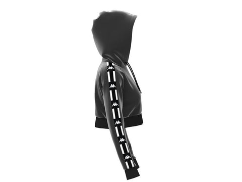 KAPPA Authentic La Damas Felpa Donna Black White 304US50