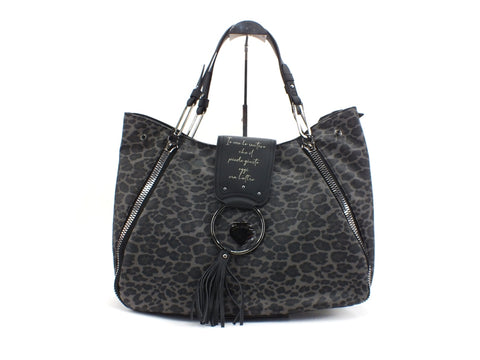 LE PANDORINE Vicky Fur Borsa Leopard Black AI20DAB02591-05