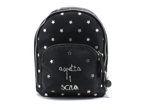 LE PANDORINE Vicky Backpack Sclera Star Zaino Stelle Black AI20DAC02592-04