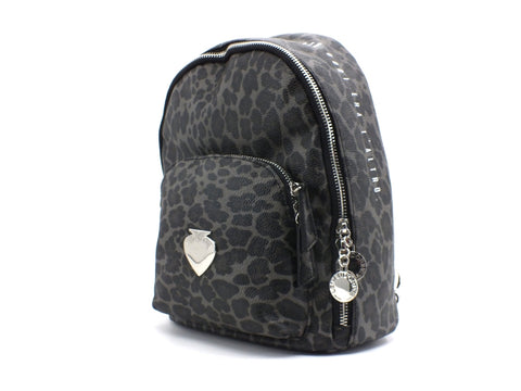 LE PANDORINE Vicky Backpack Oggi Zaino Leopard Black AI20DAC02592-06