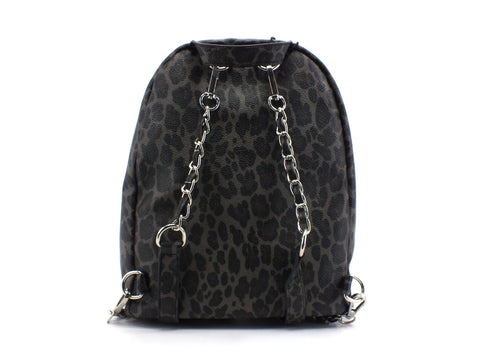 LE PANDORINE Vicky Backpack Oggi Zaino Leopard Black AI20DAC02592-06