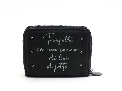 LE PANDORINE Vicky Wallet Perfetta Portafoglio Black AI20DAG02596-04