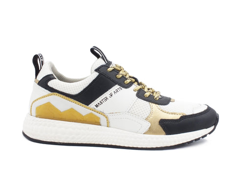 MOA Sneaker Running White Black Gold MOA1020 KIT