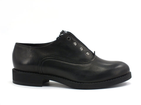 JIUDIT Derby Scarpa Stringata Pietre Nero 1830