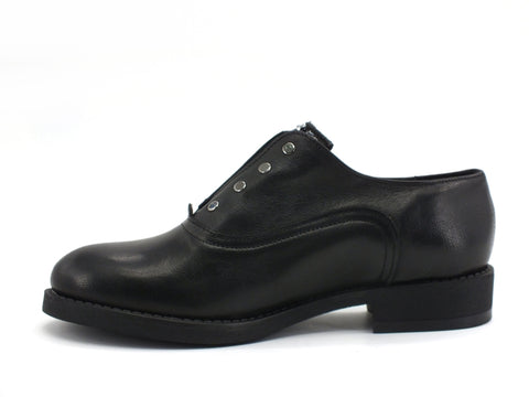 JIUDIT Derby Scarpa Stringata Pietre Nero 1830