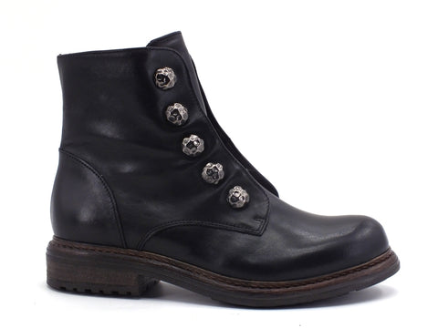 JIUDIT Stivaletto Biker Borchie Nero I2021