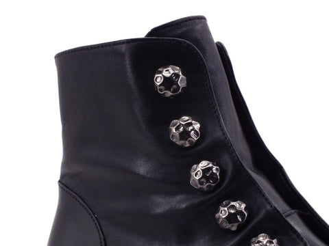 JIUDIT Stivaletto Biker Borchie Nero I2021