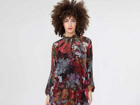 MARKUP Abito Fantasia Autunno Bordeaux MW66225