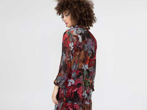 MARKUP Abito Fantasia Autunno Bordeaux MW66225