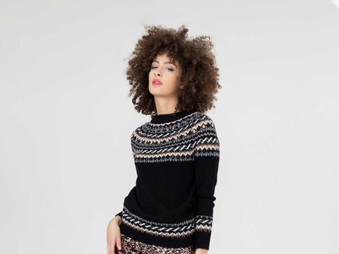 MARKUP Maglione Pietre Nero MW66031