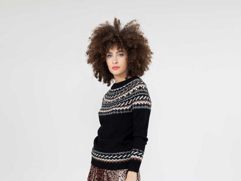 MARKUP Maglione Pietre Nero MW66031