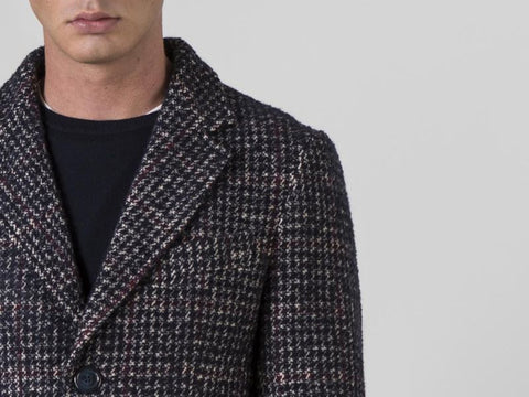 MARKUP Cappotto Pie De Poule Blu Bordeaux MK69908