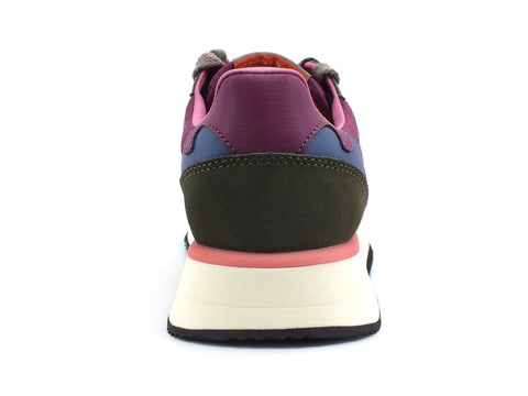 WUSHU Master Sneaker Donna Taupe Green Violet M110