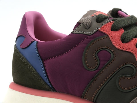 WUSHU Master Sneaker Donna Taupe Green Violet M110