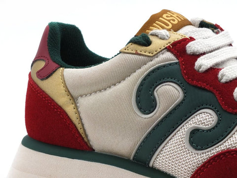 WUSHU Master Sneaker Donna Red Green Gold MS12