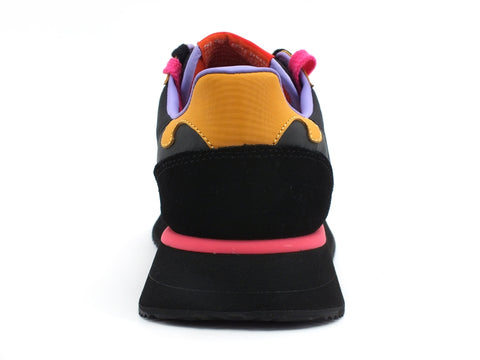 WUSHU Master Sneaker Donna Black Pink Fluo M113