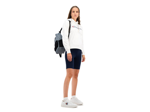 CHAMPION Felpa Cappuccio Logo White 113185