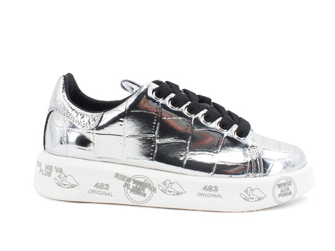 PREMIATA Belle Sneaker Laminata Silver BELLE-4900