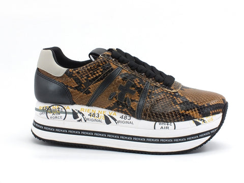 PREMIATA Beth Sneaker Platform Brown Black BETH-4115