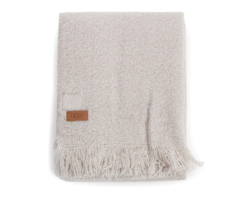 UGG W Boucle Wrap Sciarpa Light Grey 17511