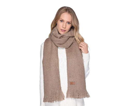 UGG W Boucle Wrap Sciarpa Stormy Grey 17511