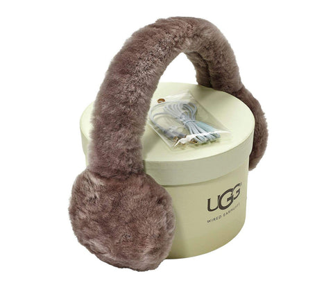 UGG W Sheppskin Head Tech Earmuff Paraorecchie Musica Stormy Grey 17400