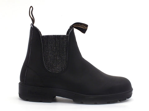 BLUNDSTONE Stivaletto Polacco Elastici Glitter Black Silver 2032