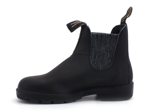 BLUNDSTONE Stivaletto Polacco Elastici Glitter Black Silver 2032