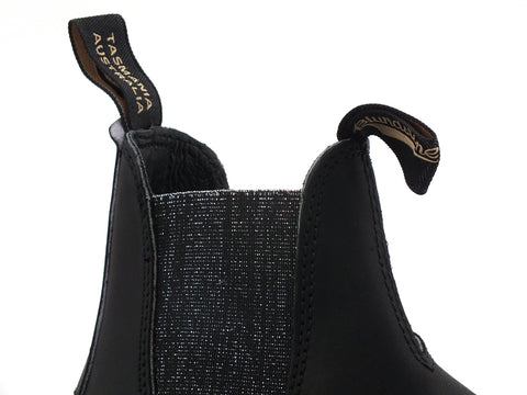 BLUNDSTONE Stivaletto Polacco Elastici Glitter Black Silver 2032