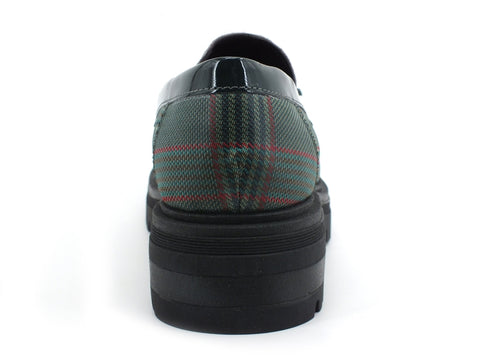 LAKE Check Mocassino Motivo Green C21-MOC