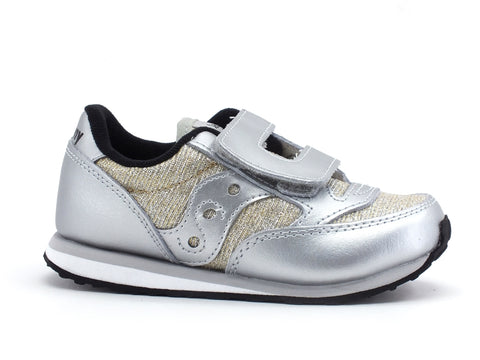 SAUCONY Baby Jazz HL Sneaker Bambina Silver Sparkle SL163387