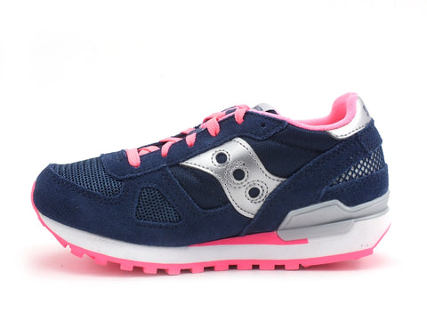 SAUCONY Shadow Original Kids Sneaker Bambina Navy Pink SK163867