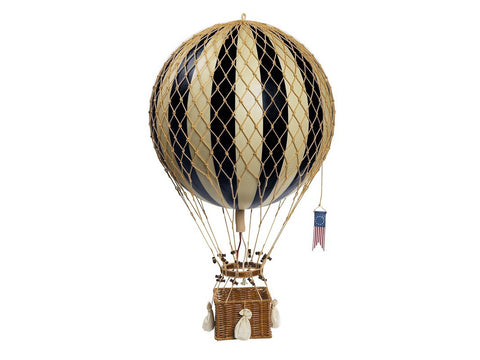 AUTHENTIC MODELS Mongolfiera 13 Cm. Accessori Casa Bianco Nero AP160K
