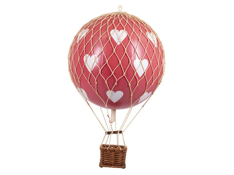 AUTHENTIC MODELS Mongolfiera 56 Cm. Accessori Casa Cuori Rosso AP163RH