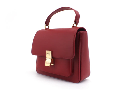 TRUSSARDI Lione Handle MD Borsa Tracolla Red Beet 75B00951