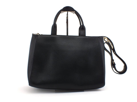 TRUSSARDI Shopper MD Tumbled Borsa Logo Black 75B01032