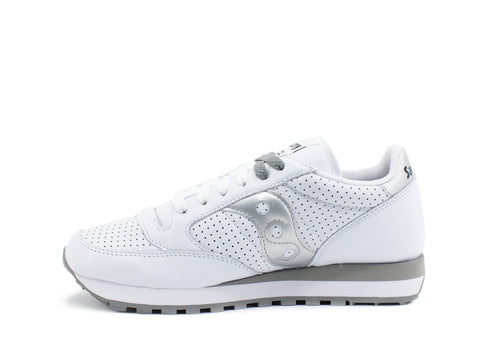 SAUCONY Jazz Original Leather Sneaker Pelle White Silver S60243-3