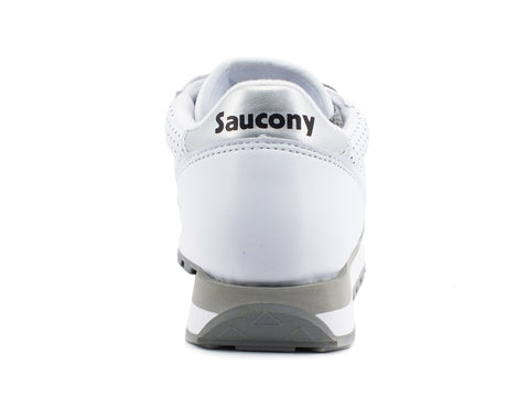 SAUCONY Jazz Original Leather Sneaker Pelle White Silver S60243-3