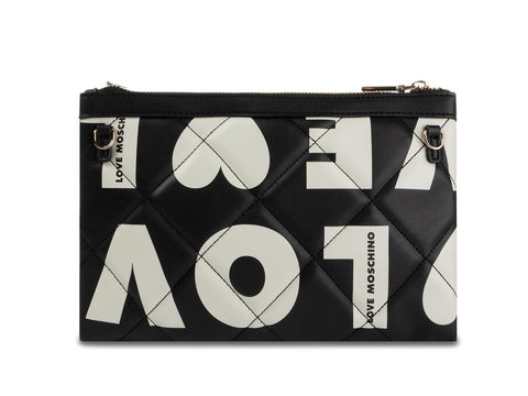 LOVE MOSCHINO Borsa Pochette Graffiti Nero JC4297PP08KJ100A
